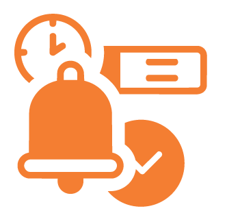 Real-time host notification icon