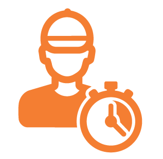 Time-bound contractor pass icon