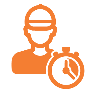Time-bound contractor pass icon