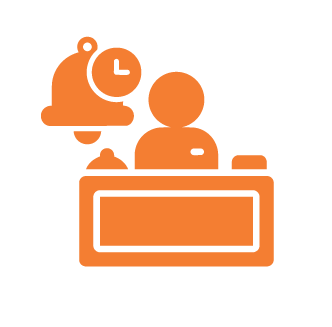 Real-time administration alert icon