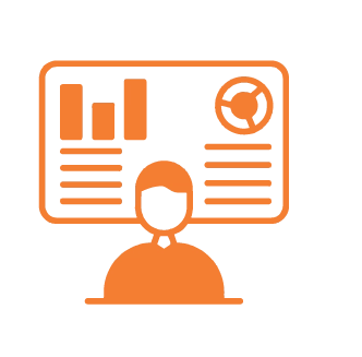 Visitor analytics dashboard icon