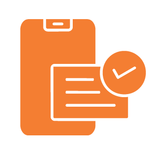 Mobile ticket validation icon